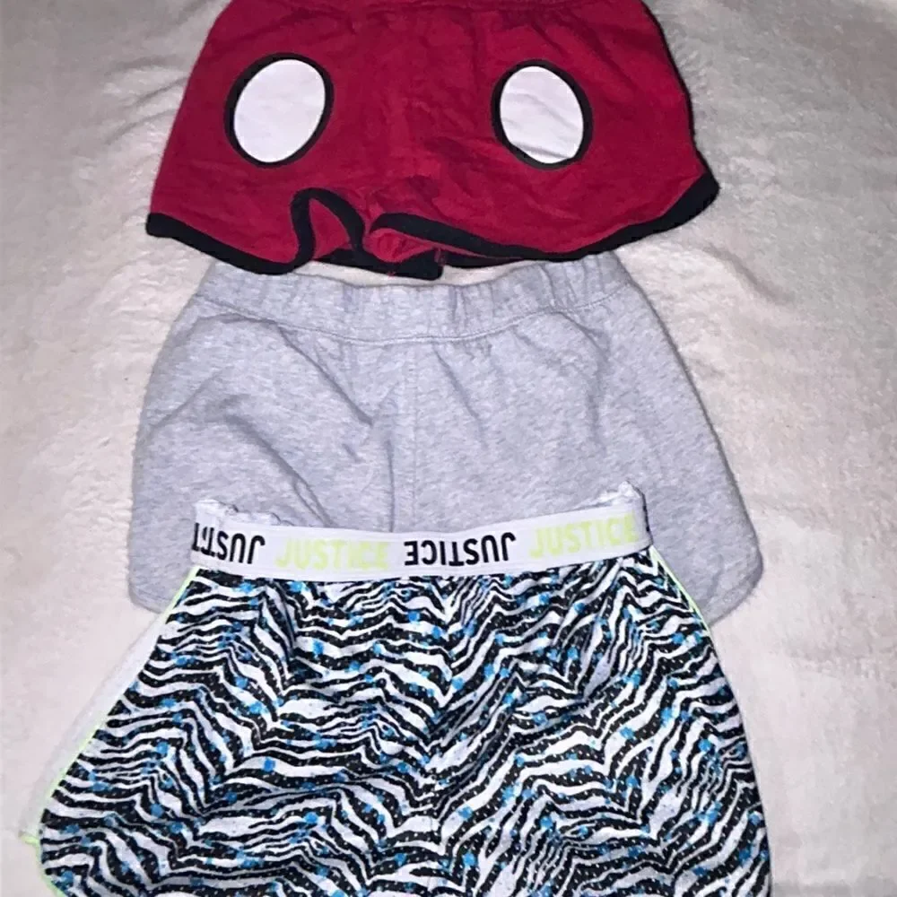 Bundle of 3 girls cotton shorts size 10-12